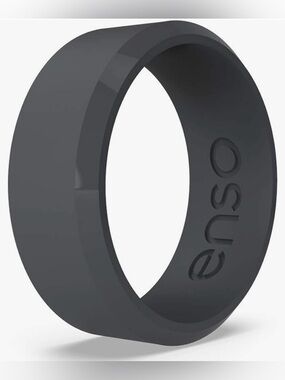 Enso Rings Bevel Classic Silicone Wedding Ring 8mm Wide, 2.16mm Thick